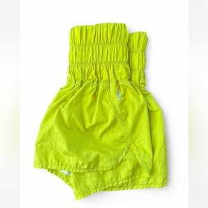 Free People Movement Way Home Short Flourescent yellow green XS